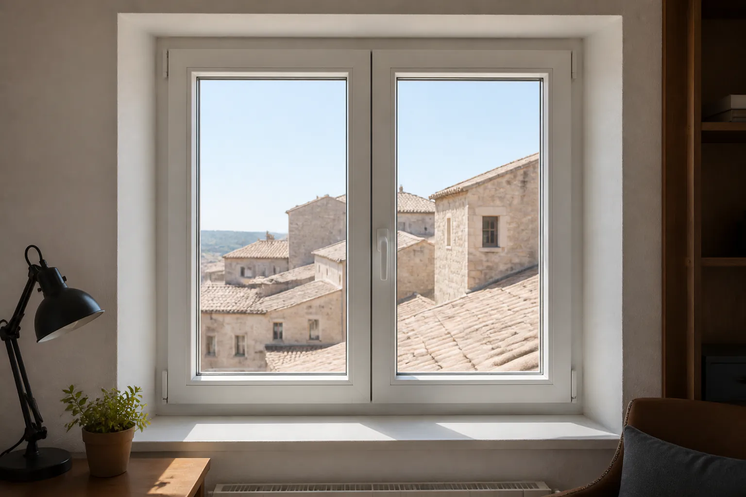 Doble acristalamiento con control solar para una vivienda de Cuenca